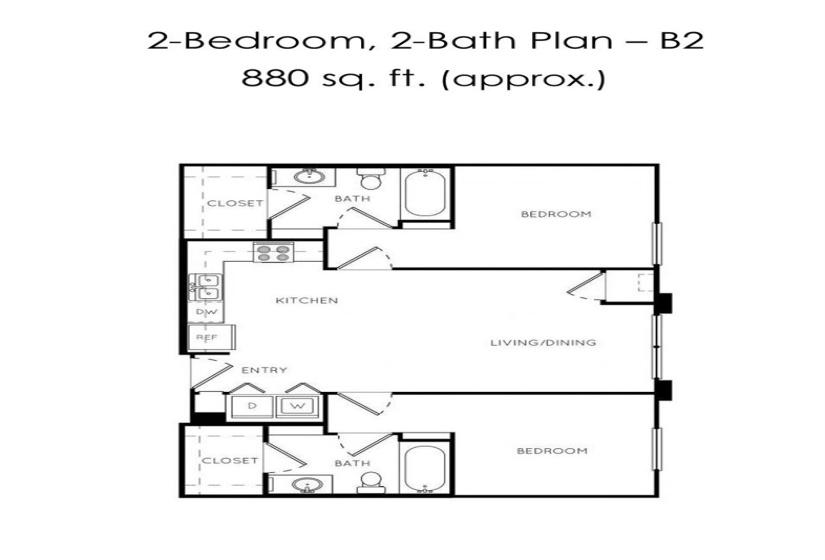 2 Bedroom / 2 Bathroom