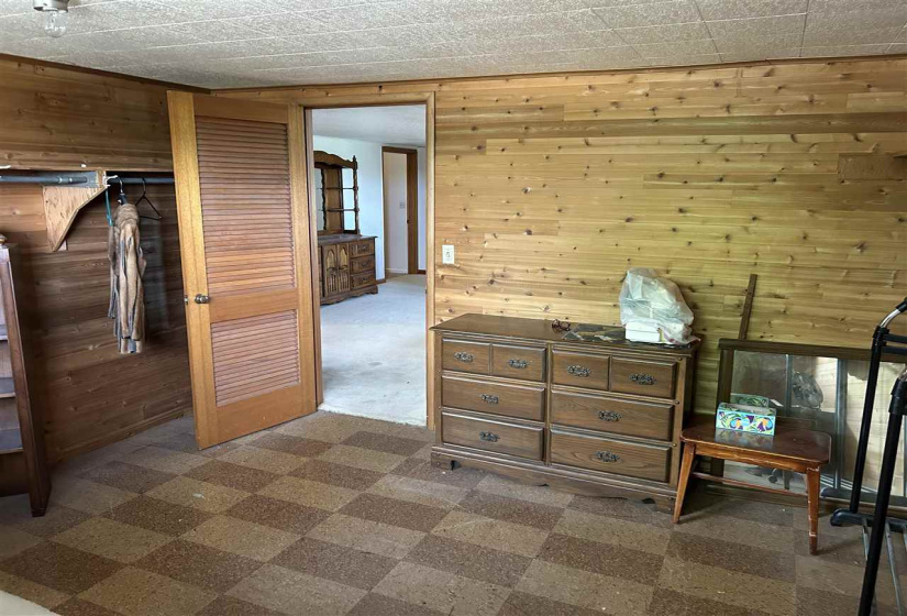 Closet in main bedroom