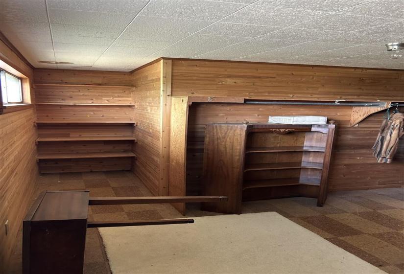 Closet in main bedroom