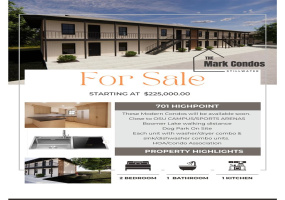 2 Bedrooms Bedrooms, 0 ,1 BathroomBathrooms,Residential,Condominium/townhouse,Highpoint #G,1,132718