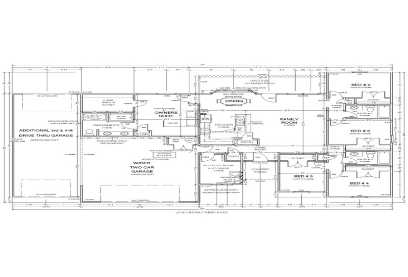5 Bedrooms Bedrooms, 0 ,3 BathroomsBathrooms,Residential,Single Family,Cedar Creek Pass,1,132766