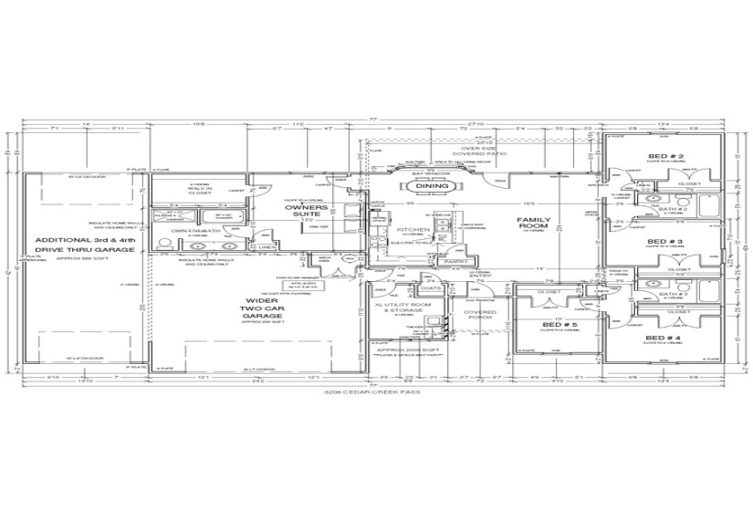 5 Bedrooms Bedrooms, 0 ,3 BathroomsBathrooms,Residential,Single Family,Cedar Creek,1,132881