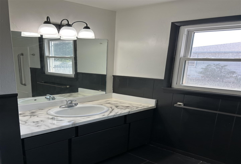 bathroom beside utility