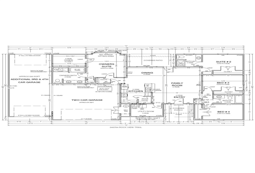 4 Bedrooms Bedrooms, 0 ,3 BathroomsBathrooms,Residential,Single Family,Rock View,1,133154