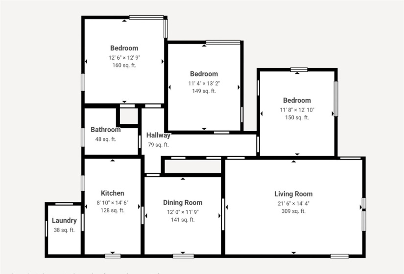 3 Bedrooms Bedrooms, 0 ,2 BathroomsBathrooms,Residential,Single Family,Orchard,1,133755